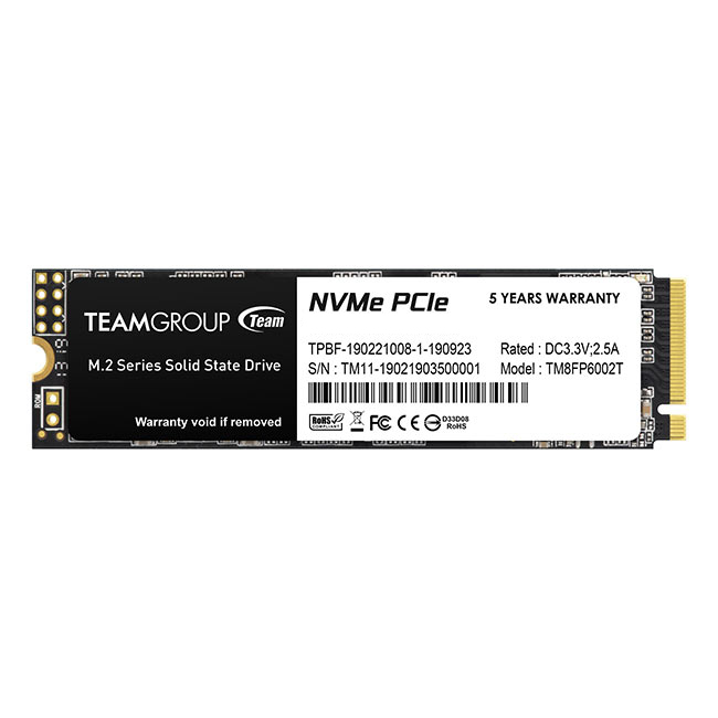 [54862929] Team Group MP33 512 GB M.2 PCI Express 3.0 NVMe 3D NAND
