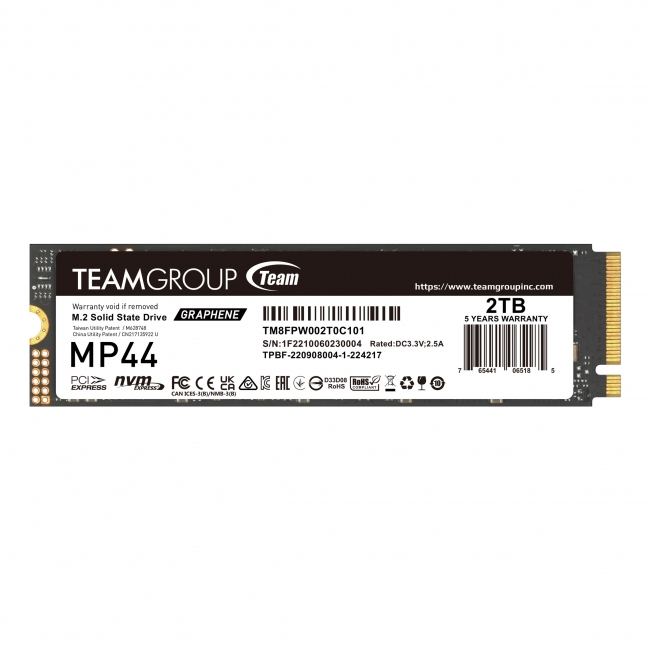 [86037963] Team Group MP44 2 TB M.2 PCI Express 4.0 NVMe