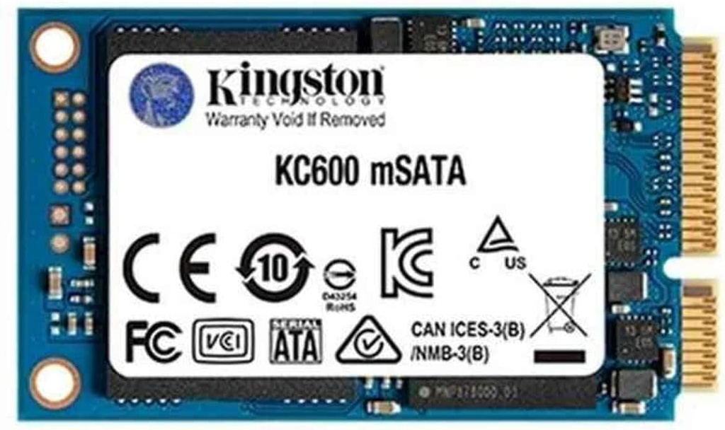 [10221636000] Kingston SSD KC600 mSATA SATA SSDs