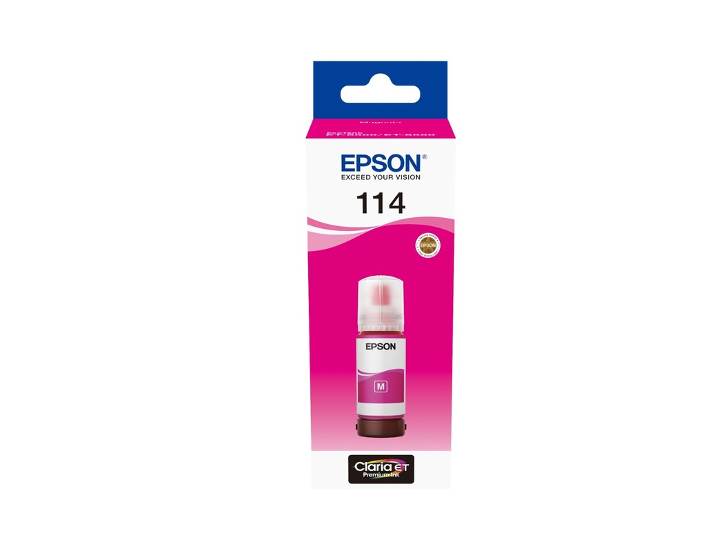 [10039850000] Epson 114 EcoTank Original Magenta ET-8550 ET-8500 Standard Ink Cartridges C13T07B340