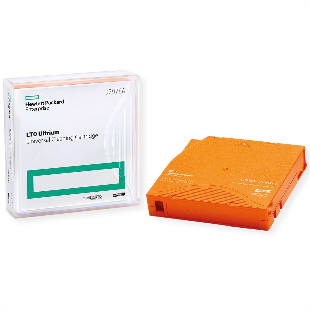 [100598000] HPE Ultrium Universal Cleaning Cartridge LTO Orange 1.26 cm Kit 200GB Magnetic Media C7978A