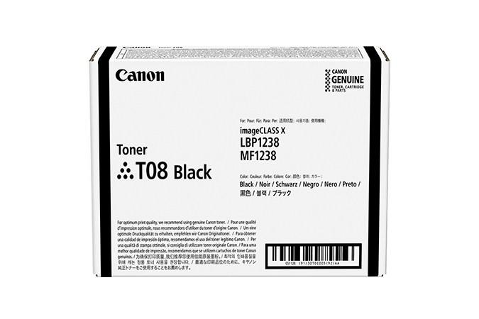 [10110878000] Canon TONER T08 BLACK 11000 pages Black 1 PC(s Toner Cartridges