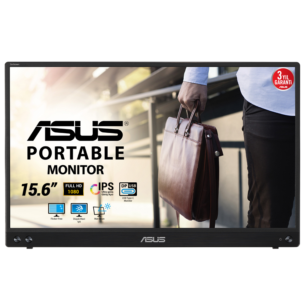 [10469090000] ASUS ZenScreen MB16ACV 16 IPS Flat Screen 15.6-inch Monitors