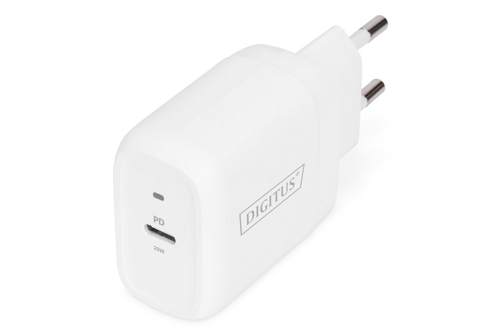 [11157552000] DIGITUS Universal Charging Adapter USB-CTM 20 W Indoor AC 9 V White Chargers