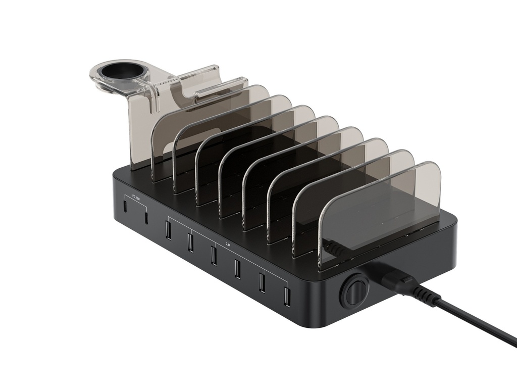 [11480442000] Conceptronic Ozul Ladestation 75 Watt Pd 3.0 8 Ausgabeanschlussstellen 6 x USB 2 Charger Chargers