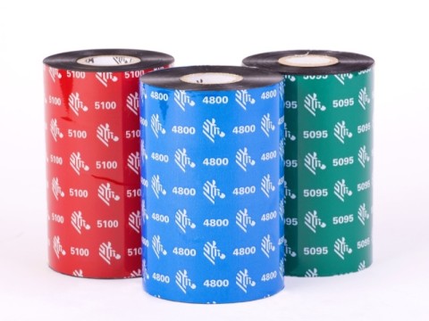Zebra 5095 Resin Black 110 mm x 74 m thermal transfer ribbon pack with Refill Ribbon Cartridge Ribbon Cartridges
