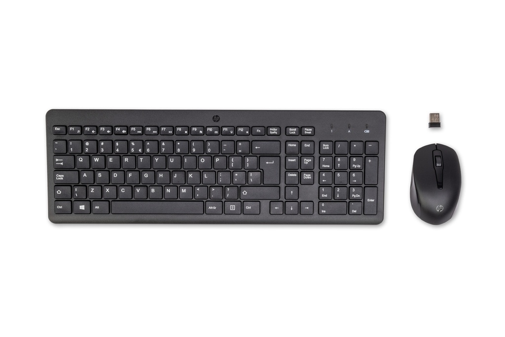 [11922718000] HP 330 Wireless Mouse and Keyboard Combination Full-size (100%) Wireless RF Wireless QWERTY Black Mouse included Input Devices