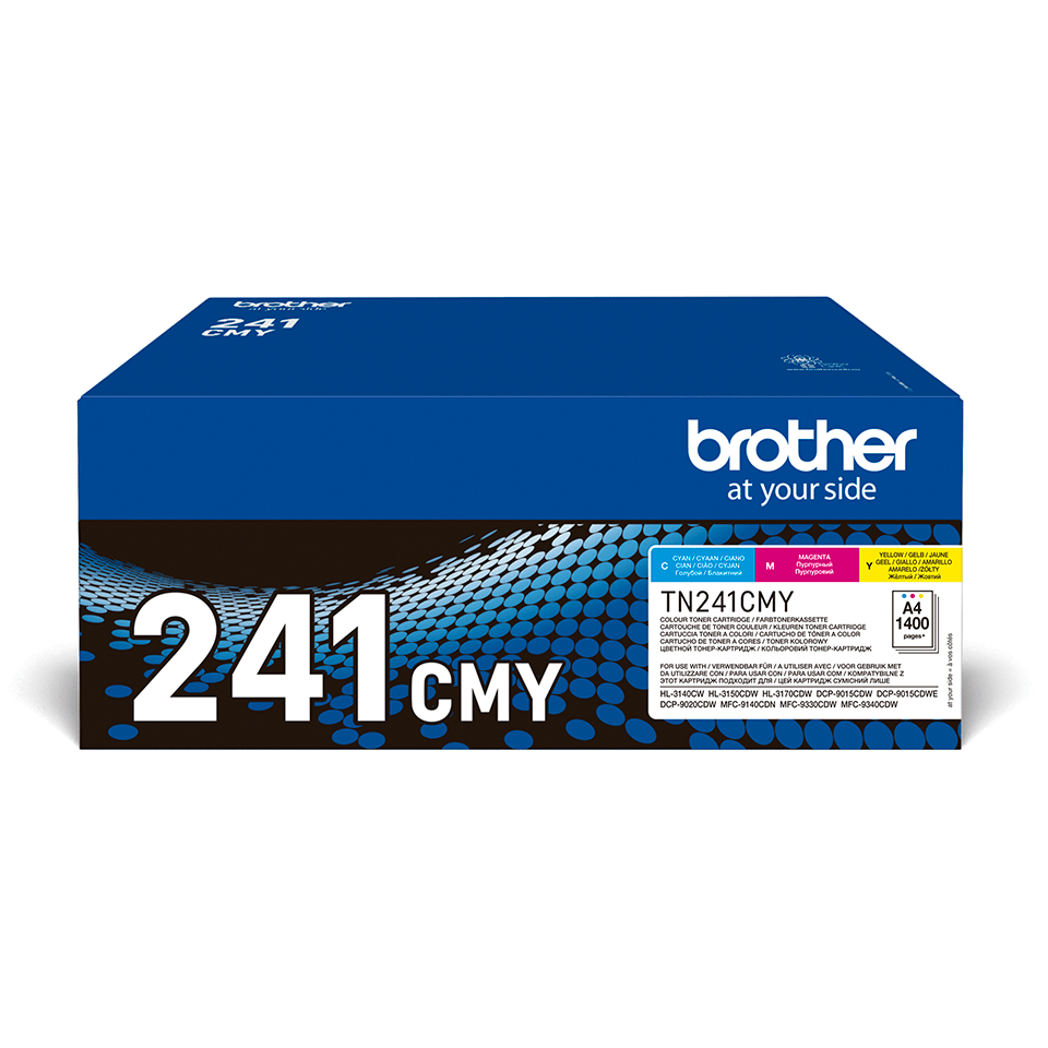 [12286416000] Brother TN-241CMY 1400 pages Cyan Magenta Yellow 3 PC(s) Original Toner Cartridges TN241CMY