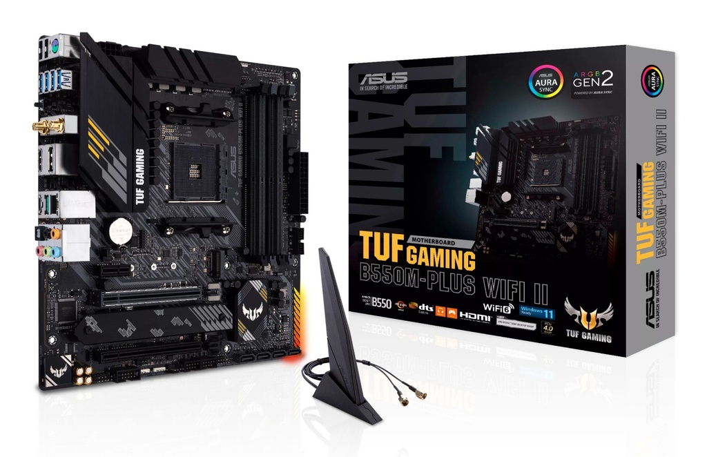 [12314615000] ASUS TUF GAMING B550M-PLUS Wi-Fi II AMD Socket AM4 AMD Ryzen 3000 Series AMD Ryzen 5000 Series DDR 4-SDRAM 128 GB Motherboards