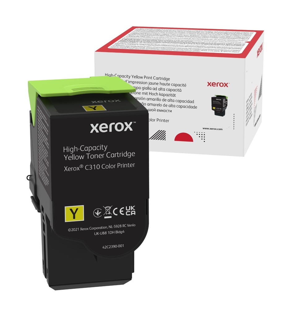 [12355896000] Xerox C310 Yellow HC Toner Cartridge 006R04367 Original Toner Cartridge Toner Cartridges