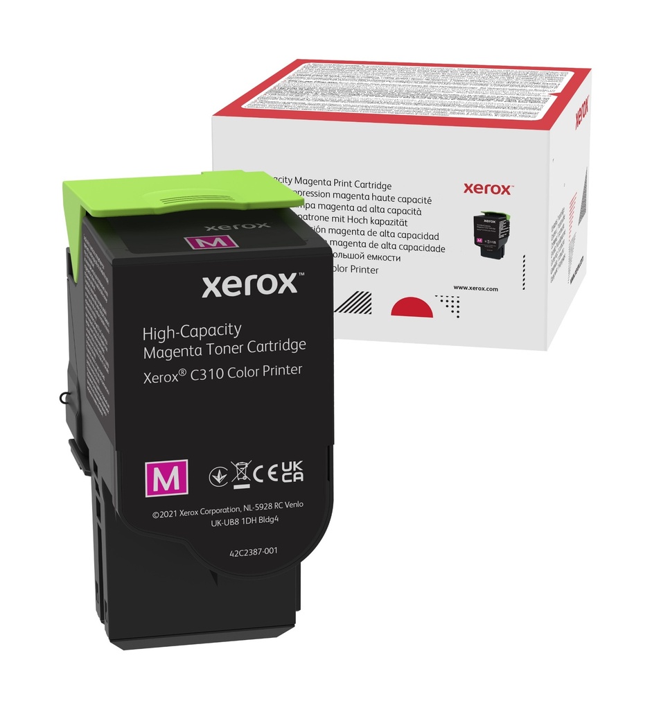 Xerox Genuine ® C310 Color Printer/C315 Color multi-function Printer Magenta High capacity Toner Cartridge (5500 Pages) 006R04366 0 pages 5500 pages Magenta 1 PC(s Toner Cartridges