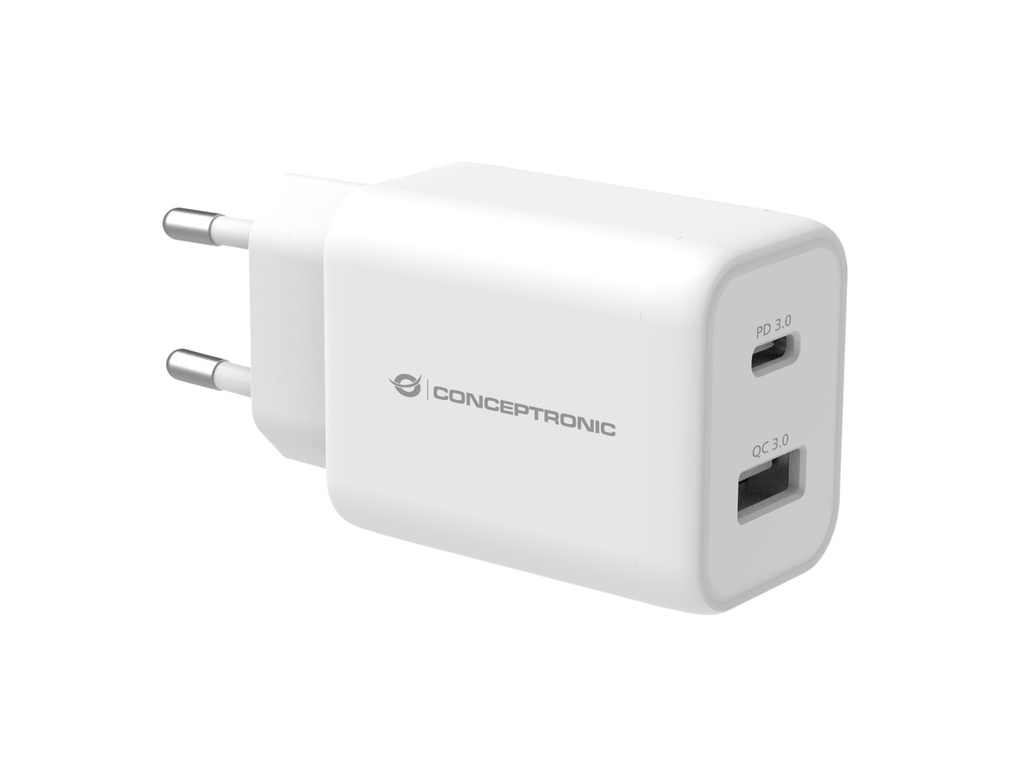 [12375900000] Conceptronic ALTHEA11W Althea 2-port 33 W USB Pd Pps Charger Quick charger Chargers