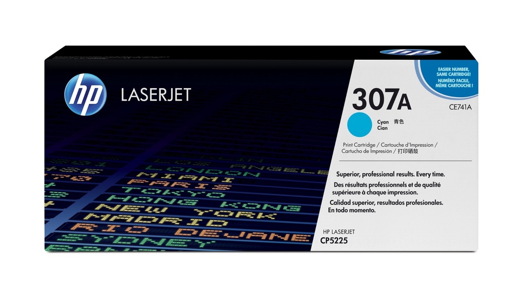 [1263563000] HP Color LaserJet 307 A Toner Cartridge Original cyan 7300 pages Cartridges CE741A