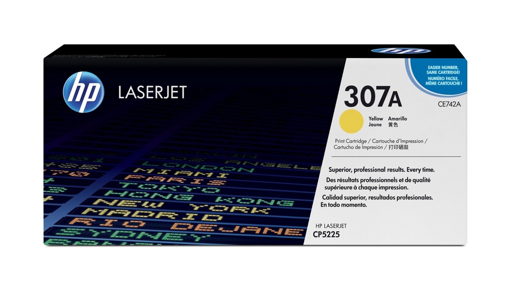 HP Color LaserJet 307 A Yellow Original CE742A Toner Cartridges