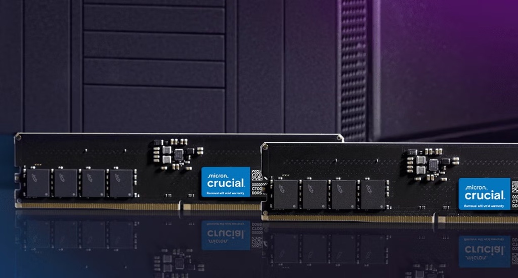Crucial CT8G48C40S5, 8 GB, 1 x 8 GB, DDR 5, 4800 MHz, 262-pin SO-DIMM Memory Modules