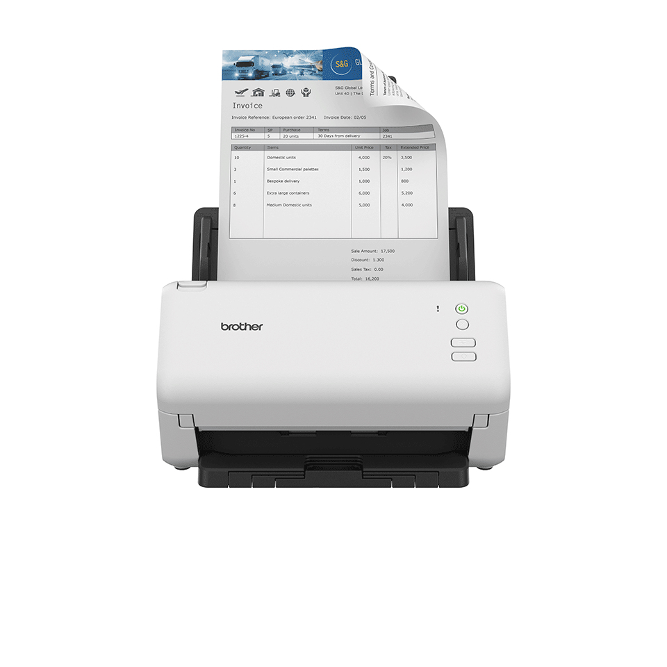 [13648614000] Brother ADS-4100 215.9 x 355.6 mm 600 DPI 1200 Document Scanners A4 ADS4100RE1