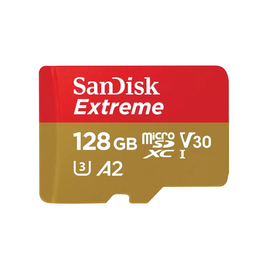 SanDisk Extreme 128 GB MicroSDXC Class 10 UHS-I 160 MB/s 90 MB/s Flash Memory