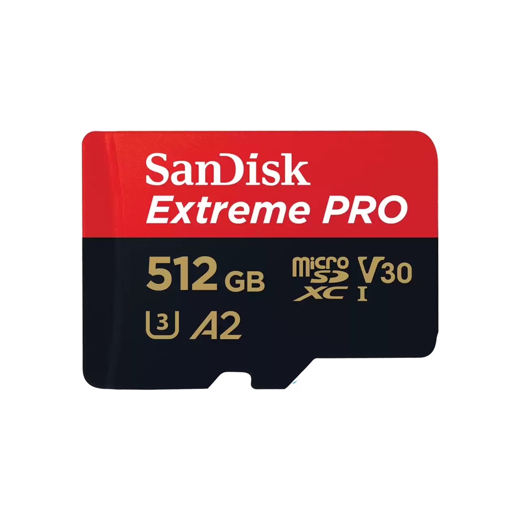 [13707540000] SanDisk Extreme PRO 512 GB MicroSDXC Class 10 UHS-I 200 MB/s Extended Capacity SD (MicroSDHC) Flash Memory SDSQXCD-512G-GN6MA