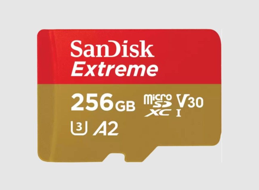 [13707580000] SanDisk Extreme microSDXC+SD Extended Capacity SD (MicroSDHC) 256 GB Flash Memory SDSQXAV-256G-GN6MA
