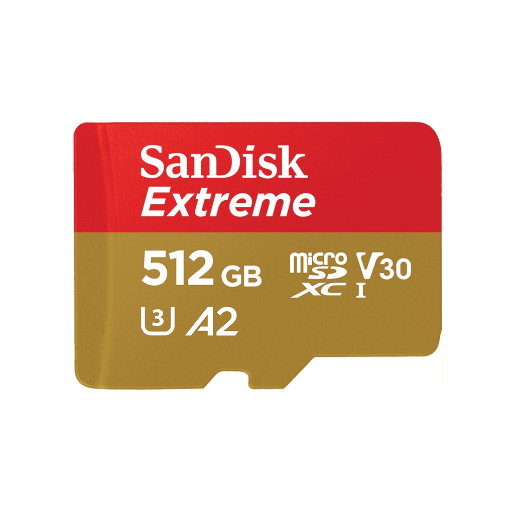 SanDisk Extreme 512 GB MicroSDHC Class 10 UHS-I 190 MB/s 130 MB/s Flash Memory