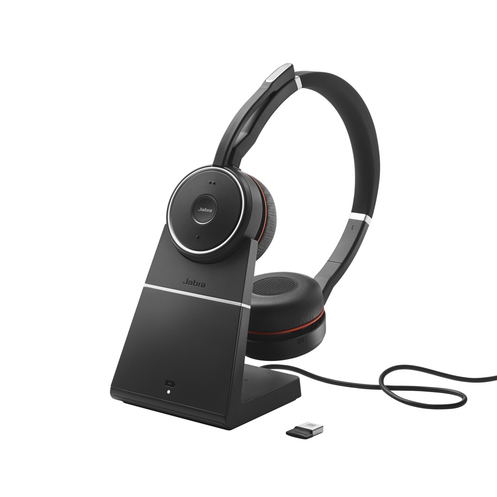 [13821808000] Jabra Evolve 75 SE UC Stereo with Charging Stand Wired & Headset 30 M Audio Equipment 7599-848-199