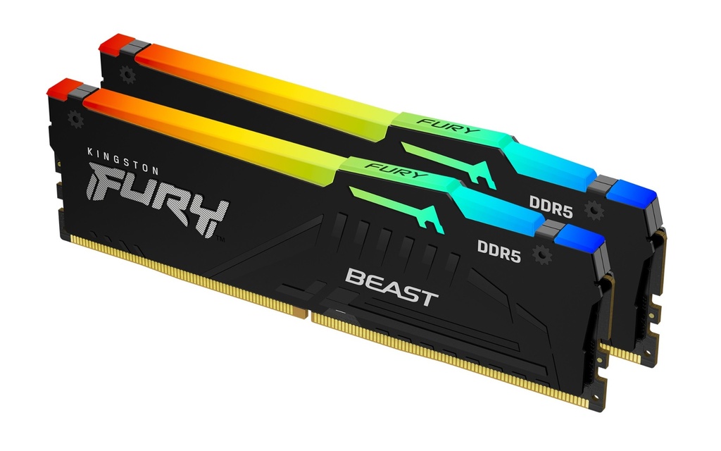 [14005470000] Kingston Fury Beast RGB DDR 5 Kit 32 GB Memory Modules