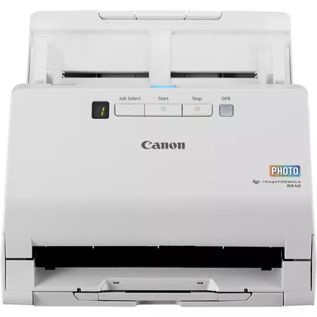 Canon image formula RS40 Photo & Document Scanner 600 x 600 DPI 40 ppm 30 ppm Grayscale Monochrome Sheet-fed scanner White Scanners