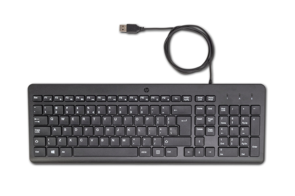 [14138406000] HP 150 Wired keyboard QWERTY Keyboard QWERTY Keyboards, Mice & Input Devices