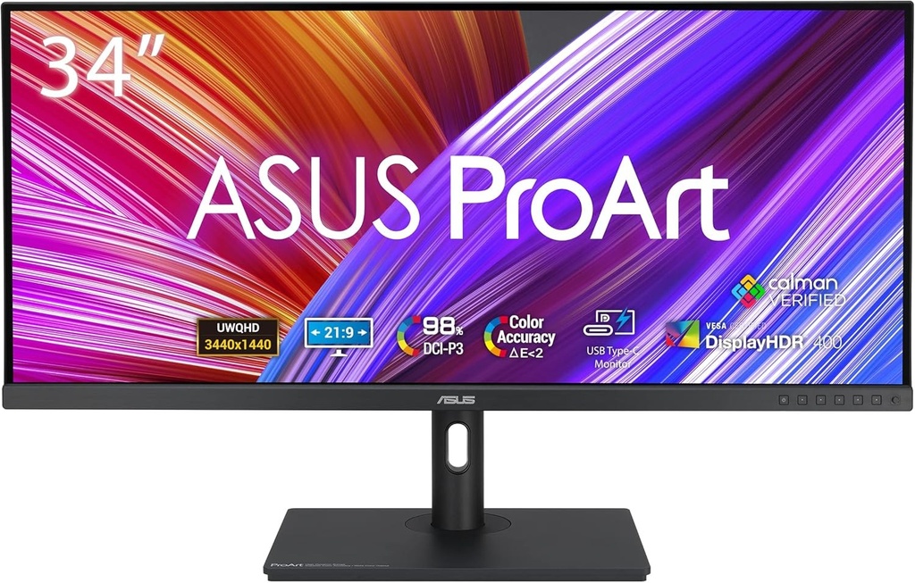 [14501275000] ASUS ProArt PA348CGV 34 inch (34 inch) 3440 x 1440 pixels 32 Calibration Monitors 90LM07Z0-B01370