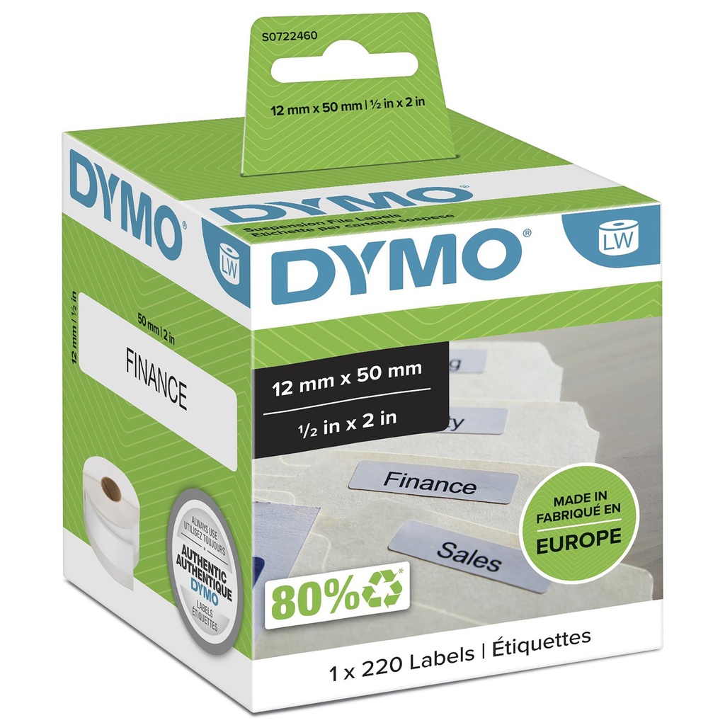 [145583000] Dymo label writer white 220 Etikett en 1 Rolle n Labels Printer Media