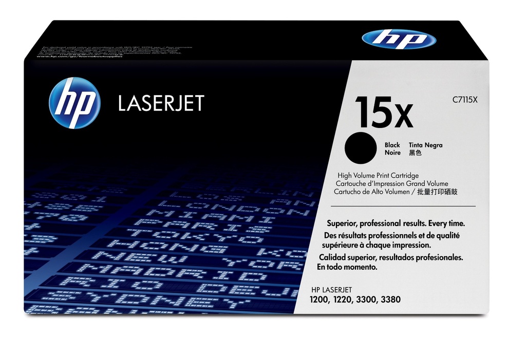HP 15X High Yield Black Original LaserJet Toner Cartridge 3500 pages Black 1 PC(s Toner Cartridges