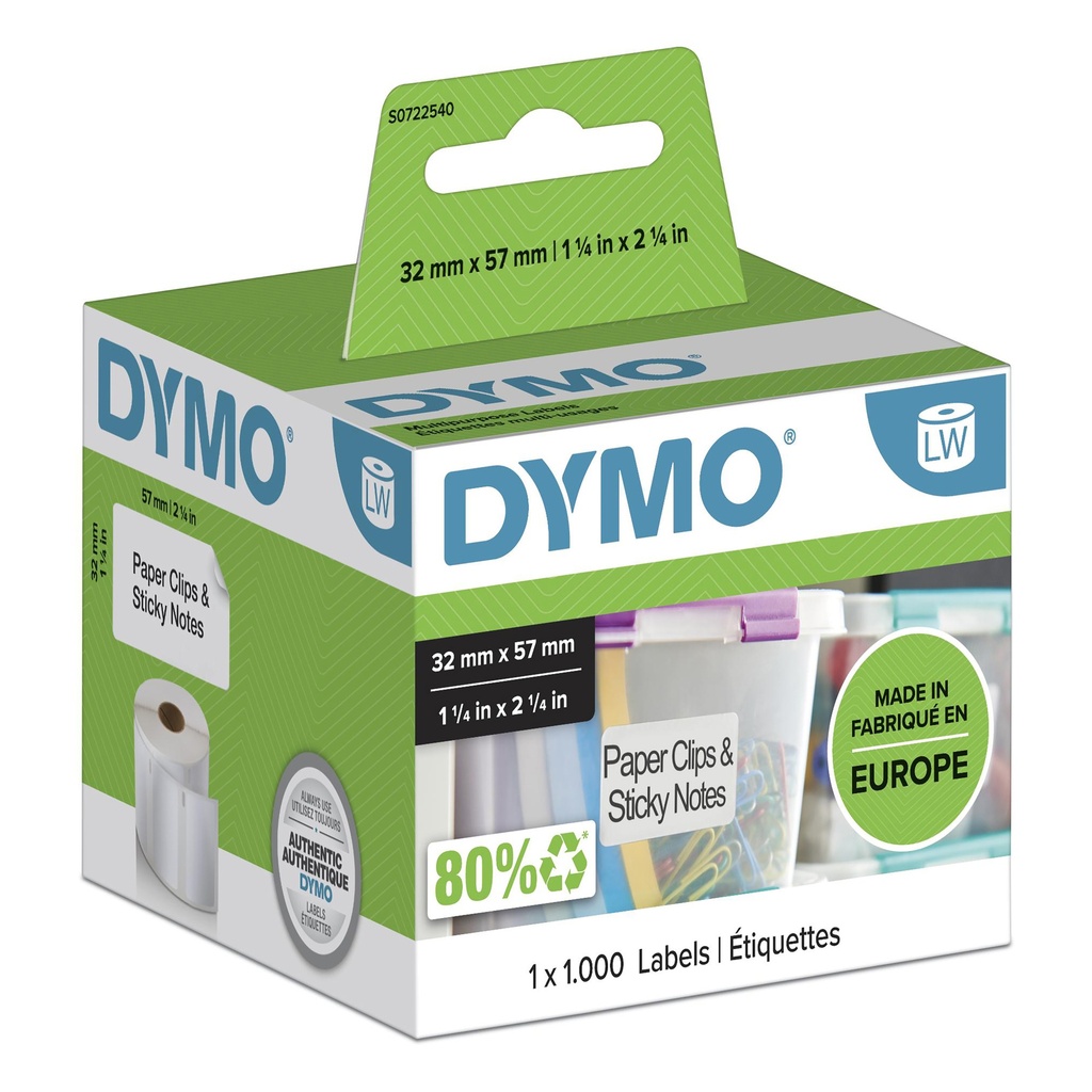 [147524000] Dymo label writer white 1000 Etikett en 1 Rolle n Labels Printer Media