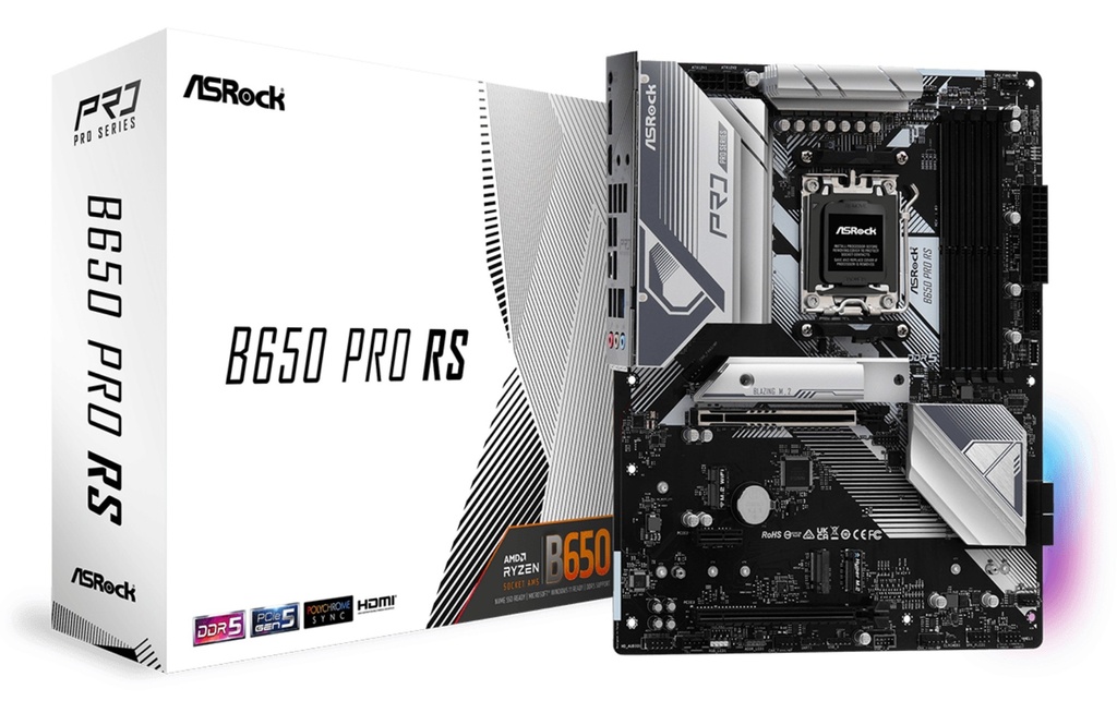 [14811513000] ASRock B650 Pro Rs ATX Am5 Amd Motherboard AMD Socket AM5 (Ryzen Zen4 Motherboards