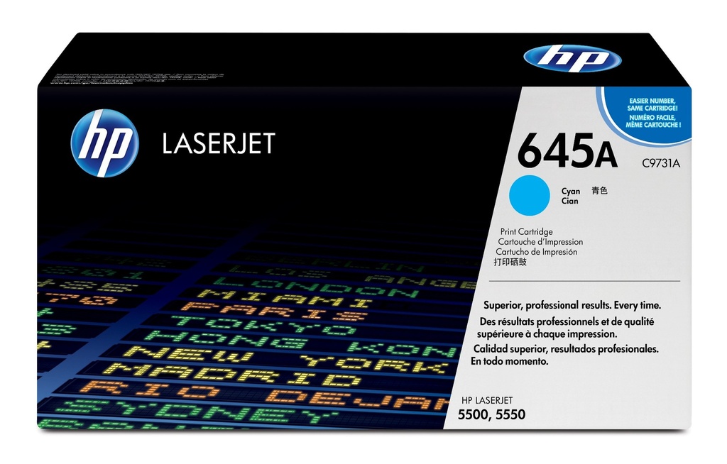 HP 645 A Cyan Original LaserJet Toner Cartridge 12000 pages Cyan 1 PC(s Toner Cartridges