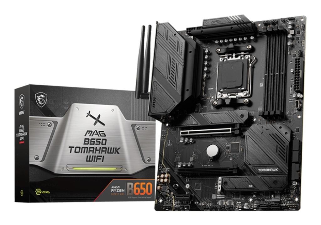 [14880694000] MSI Am5 Mag B650 Tomahawk wi-fi Motherboard AMD Socket (Ryzen Zen4) ATX Motherboards 7D75-001R