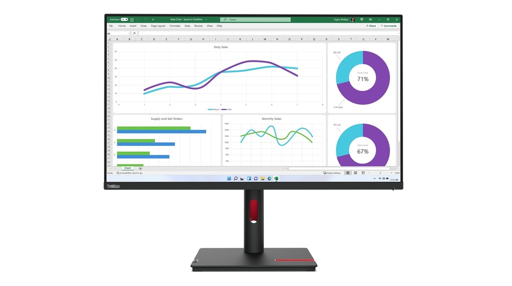 [14978207000] Lenovo ThinkVision T32h-30 Monitor 31.5 inch Flat Screen 80 cm Monitors