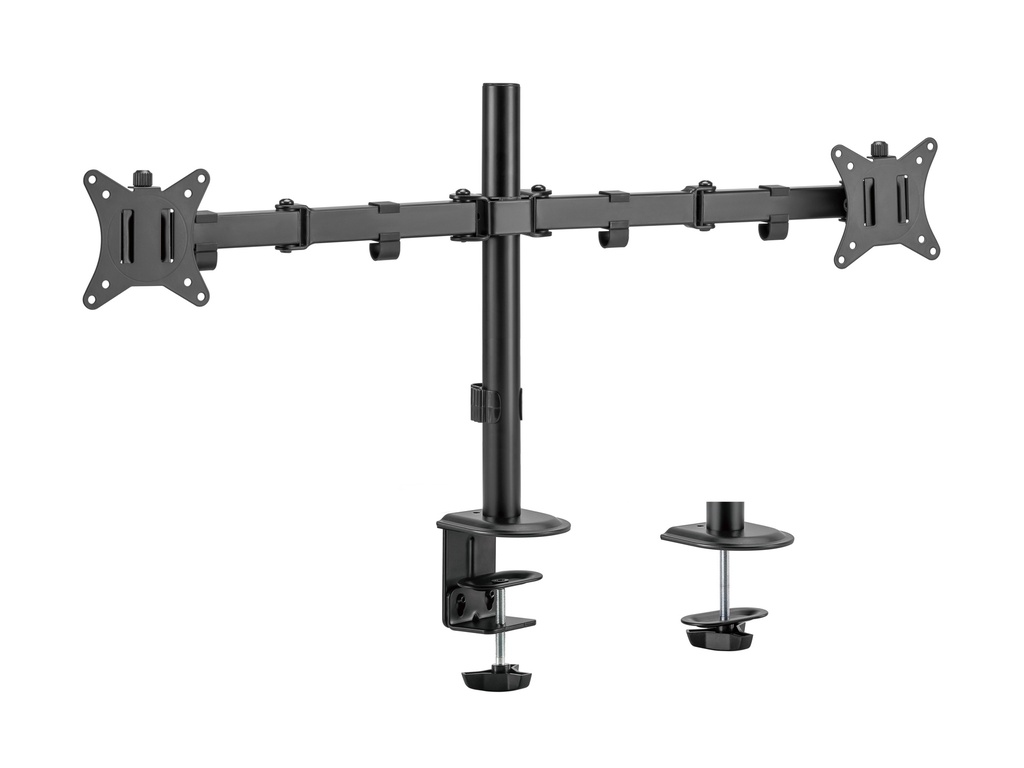 Equip 17 inch-32 inch Articulating Dual Monitor Desk Mount Bracket Clamp Flatscreen Accessory Mounting Kit Accessories 650157
