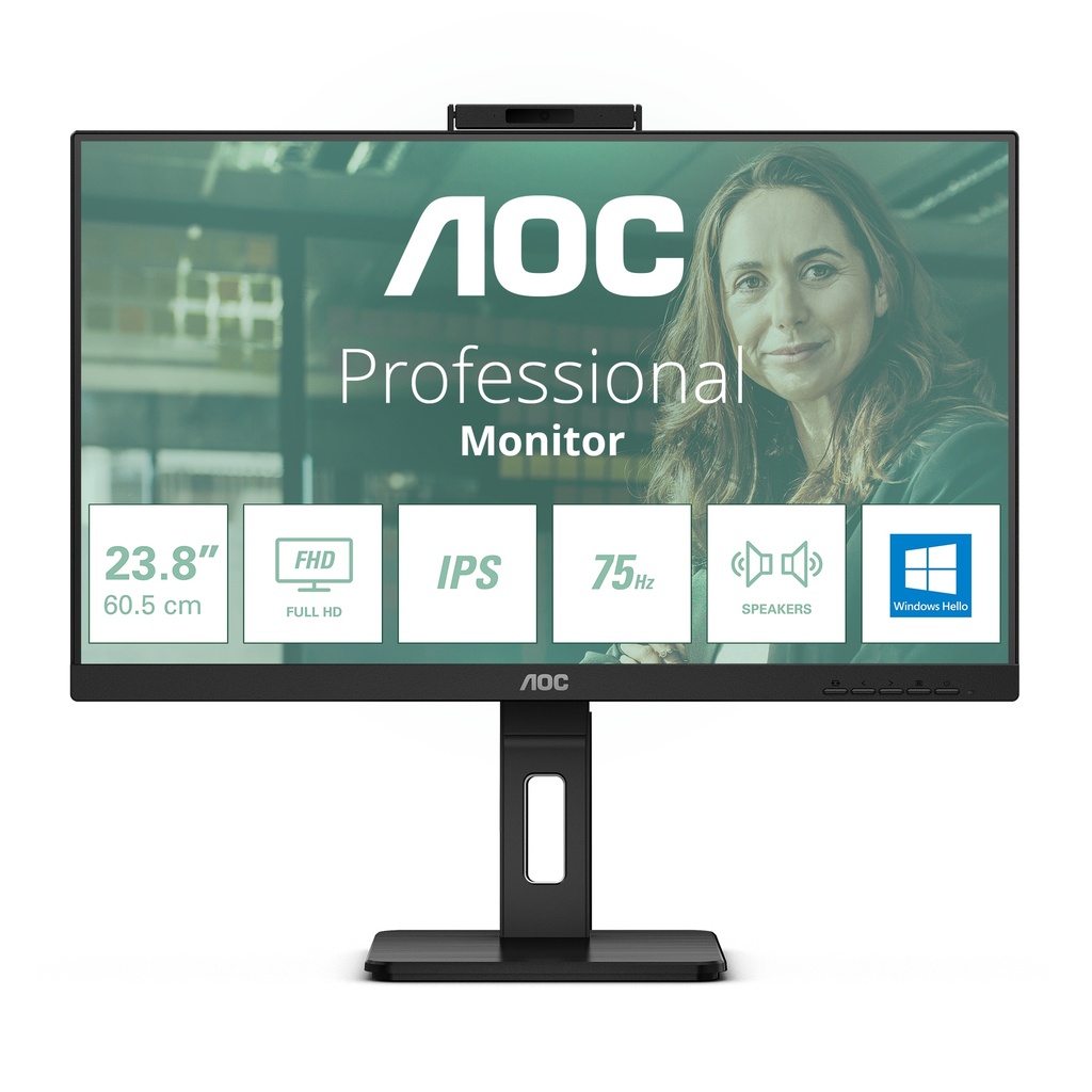 AOC 24P3CW 23.8-inch (23.8 inch) 1920 x 1080 pixels Full HD LED 4 ms Black Flat Screens