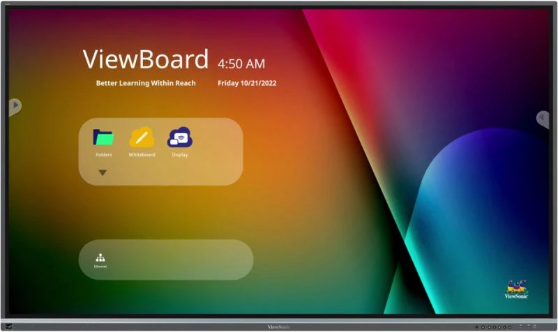 ViewSonic 190.5 cm (75 inch) 1650.24 x 928.26 mm 400 Digital Signage Display IFP7550-5F