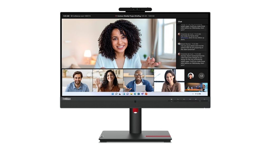 [15482529000] Lenovo ThinkVision T24 23.8-inch/23.8 inch Flat Screen 1,920x1,080 IPS 24 WLED Monitors 63D7UAT3EU