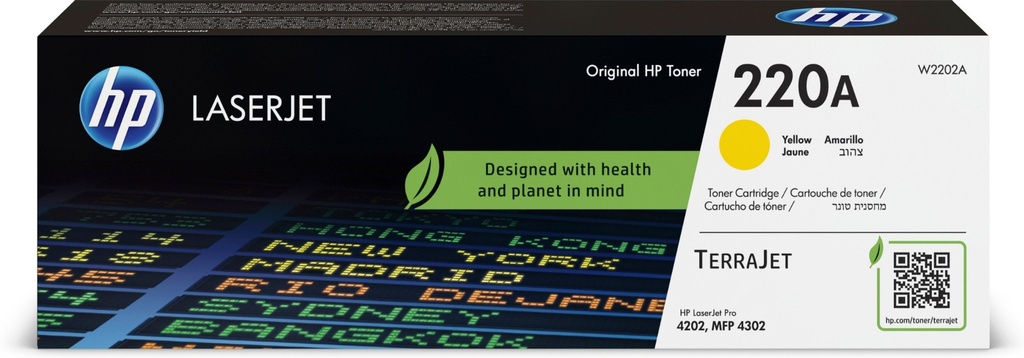 [15622567000] HP 220 A Yellow Original LaserJet Toner Original Toner Cartridge Toner Cartridges