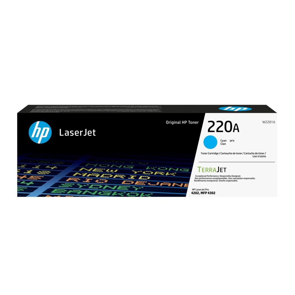 [15622618000] HP 220 A Cyan Original LaserJet Toner Cartridge 1800 pages Cartridges W2201A