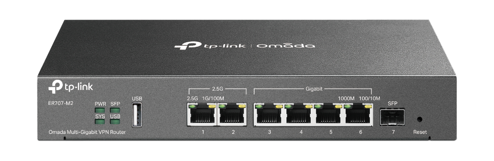 TP-LINK Omada ER707-M2 Multi-Gigabit VPN Router Router Fiber Optic Network Equipment