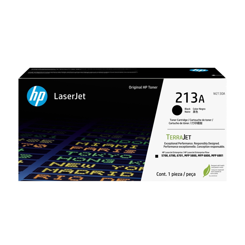 HP 213 A Black Original LaserJet Toner Cartridge 3500 pages Cartridges W2130A