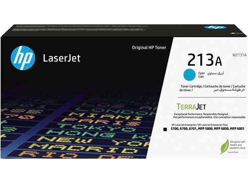 HP 213 A Cyan Original LaserJet Toner Cartridge 3000 pages Cartridges W2131A
