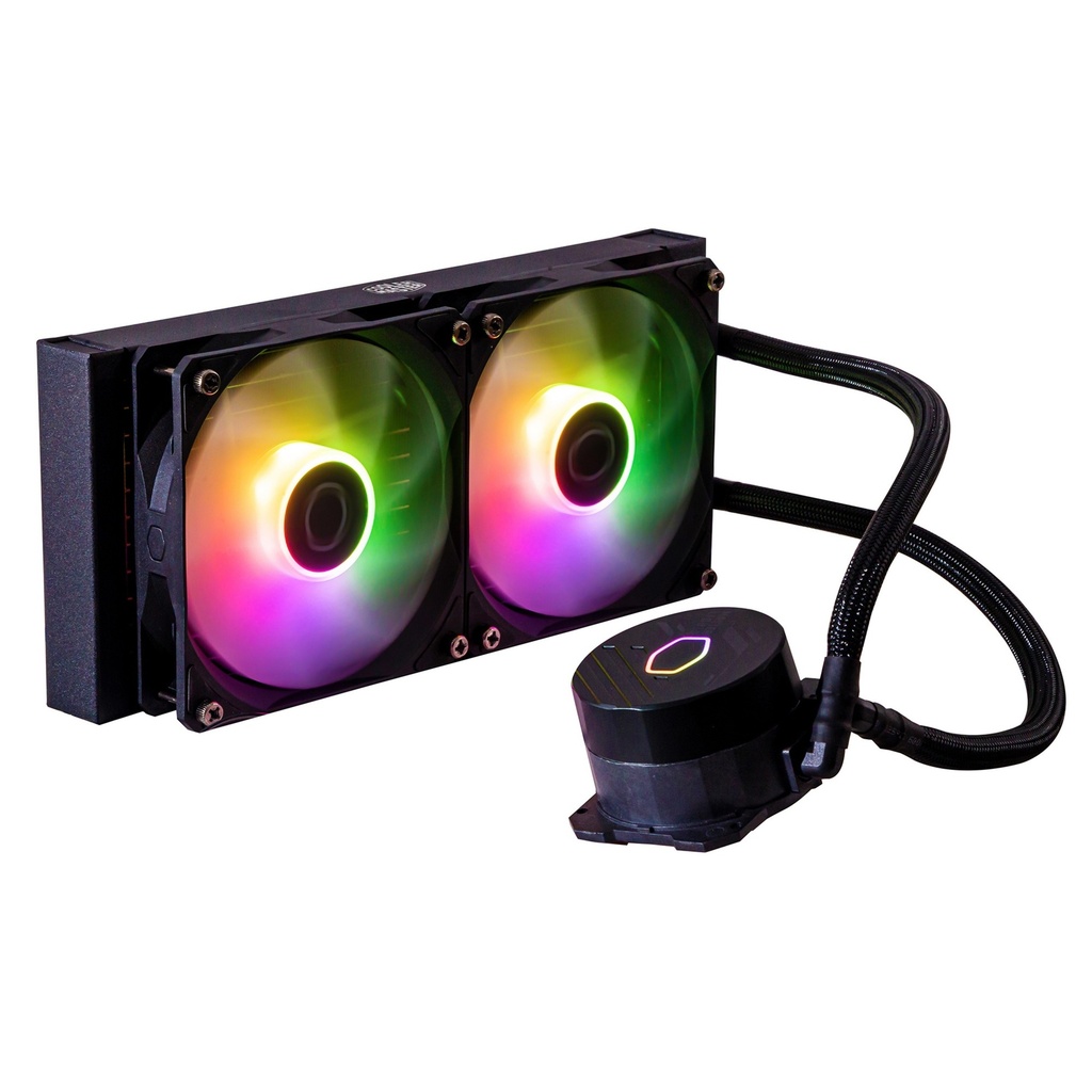 [15766352000] Cooler Master MasterLiquid 240L Core ARGB Liquid cooling kit 12 cm 650 RPM 1750 RPM 27.2 dB 71.93 cfm Coolers