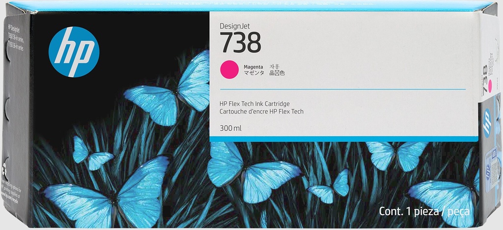 [16672498000] HP 738 Magenta DesignJet Tintenpatrone Original Ink Cartridge Ink Cartridges