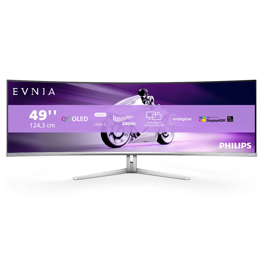 [16673608000] Philips Evnia 8000 124.2 cm (48.9 inch) 5120 x 1440 46 Inch Gaming Monitor 49M2C8900 QD OLED Monitors 49M2C8900/00