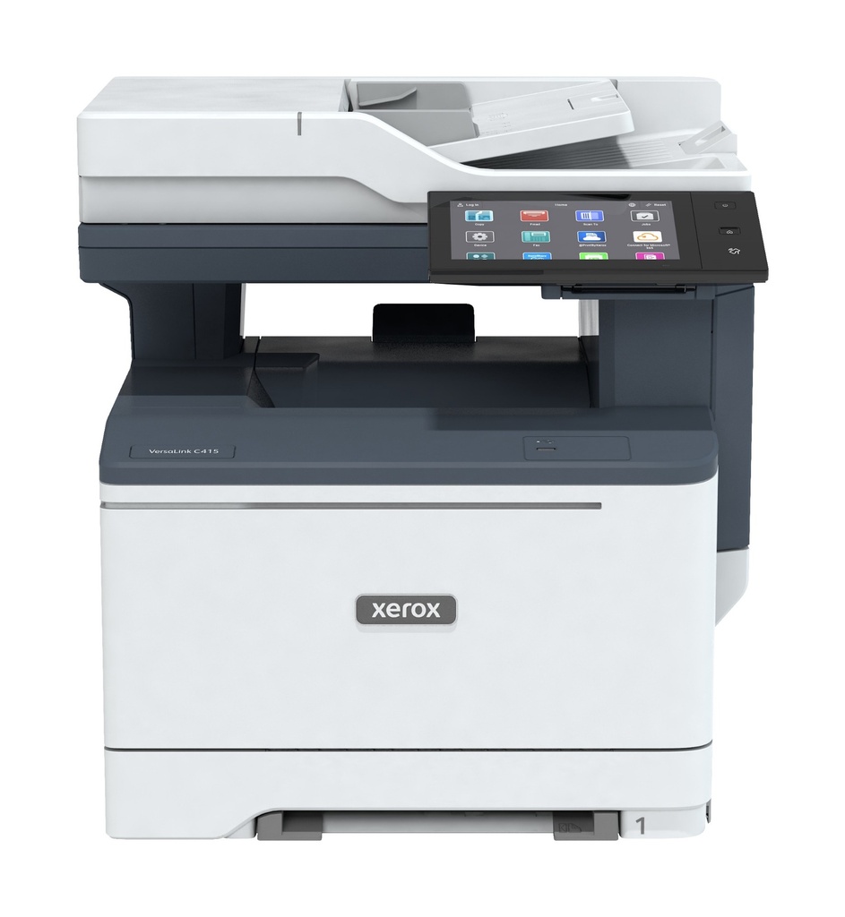 [16678041000] Xerox VersaLink C415 A4 40 PPM Duplex Copy/Print/Scan/Fax PS3 PCL5e/6 2 Trays 251 Sheets Laser Colour printing 1200 x 1200 DPI A4 Direct printing gray White Multifunction Printers