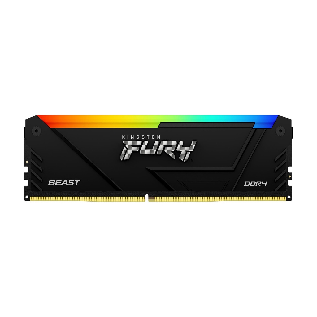 Kingston 3200MT/s CL16 DIMM Fury Beast RGB 8 GB DDR 4 Memory Modules